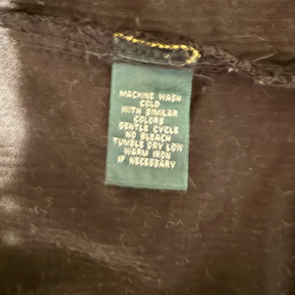 Ralph Lauren Corduroy Black Jacket with Gold Buttons - Picture 3 of 5